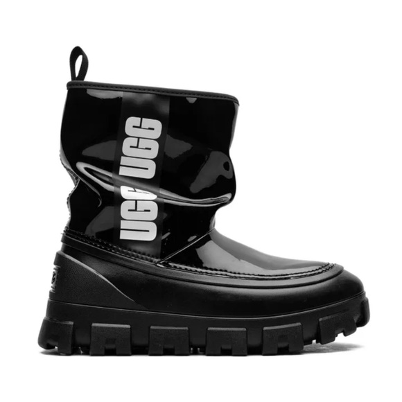 NEW UGG Classic Brellah Mini "Black" Wool Lined Boots, 6 - Picture 1 of 10